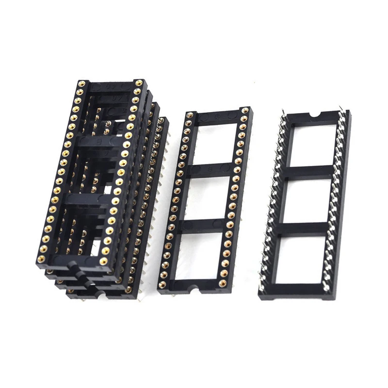 6x2 54 мм шаг 40 круглый нос шпильки с двойным рядом камней DIP IC гнездо адаптера