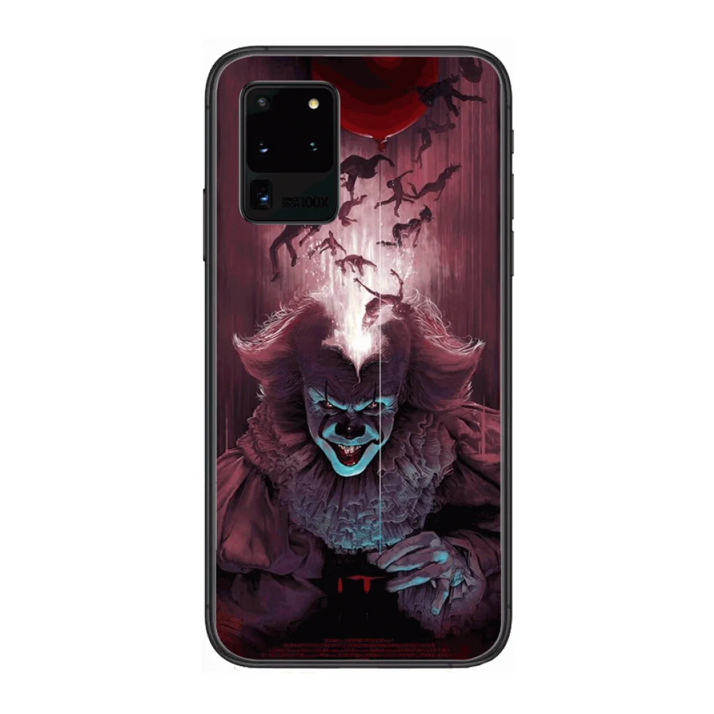 

Horrifying The clown custom made Phone cover hull For SamSung Galaxy S 6 7 8 9 10 20 Plus Edge E 5G Lite Ultra black soft bumpe