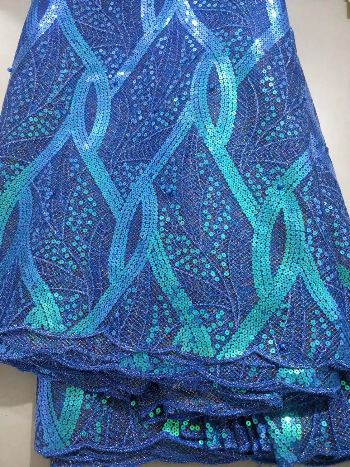 

5 ярдов/сумка, вышивка блестками, волшебный цвет, новая модная ткань для свадебного платья, дизайн LF87 #