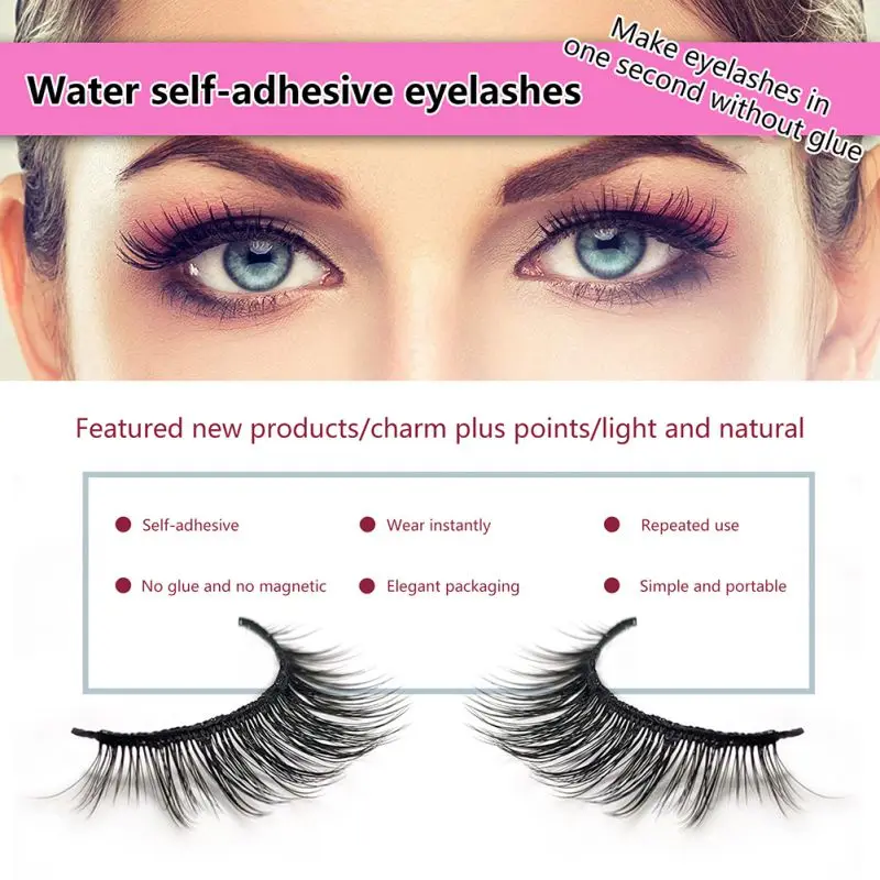 

Накладные ресницы 4 пары, Набор Натуральных накладных ресниц, Искусственные ресницы для женщин и девочек, естественный внешний вид, драмати...