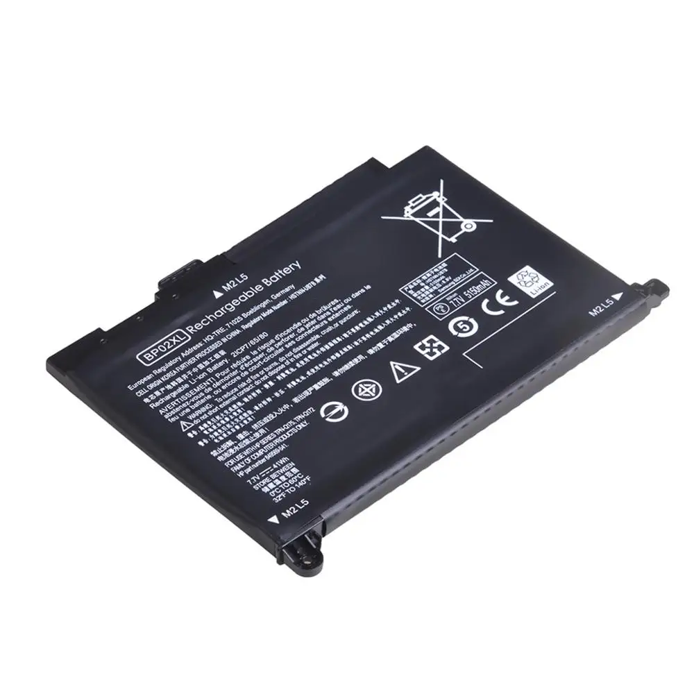 Аккумулятор BP02XL для ноутбука HP Pavilion батарея 5150 мА · ч 7 в 41 Вт/ч ПК 15 AU 849909 850 (F9 21 421