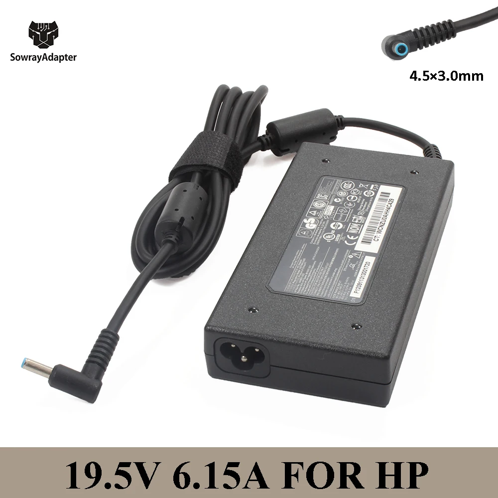 19 5 V 6.15A 120 Вт 4 5*3 0 мм AC адаптер ноутбука Зарядное устройство для HP ENVY 15 17 710415 001