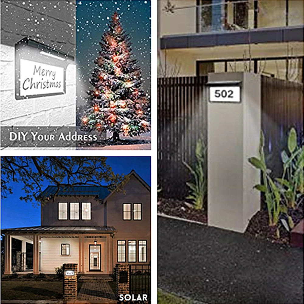 Светодиодный настенный светильник на солнечной батарее уличная