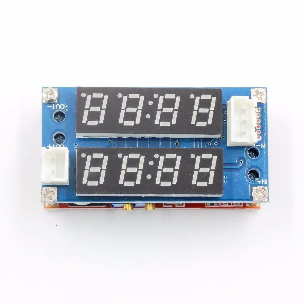 5A Регулируемый мощный CC/CV понижающий модуль зарядки светодиодный Вольтметр