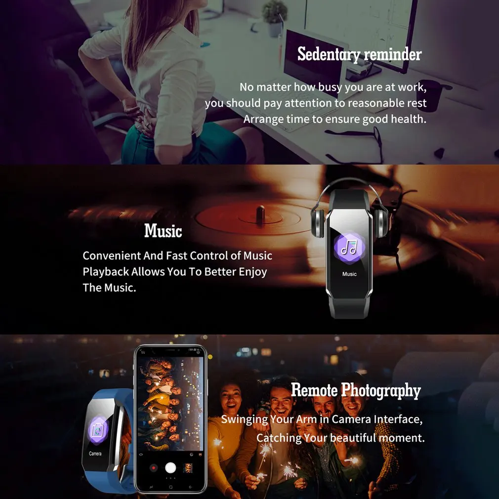 

2021 Smart Watch Bracelet Body Thermometer Fitness Bracelet Waterproof Sport Smart Band Watches For Men Women