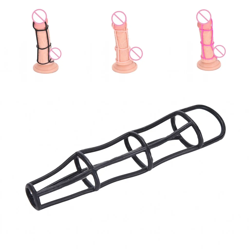 Мужское силиконовое кольцо для пениса Задержка увеличения чистая Улучшенная