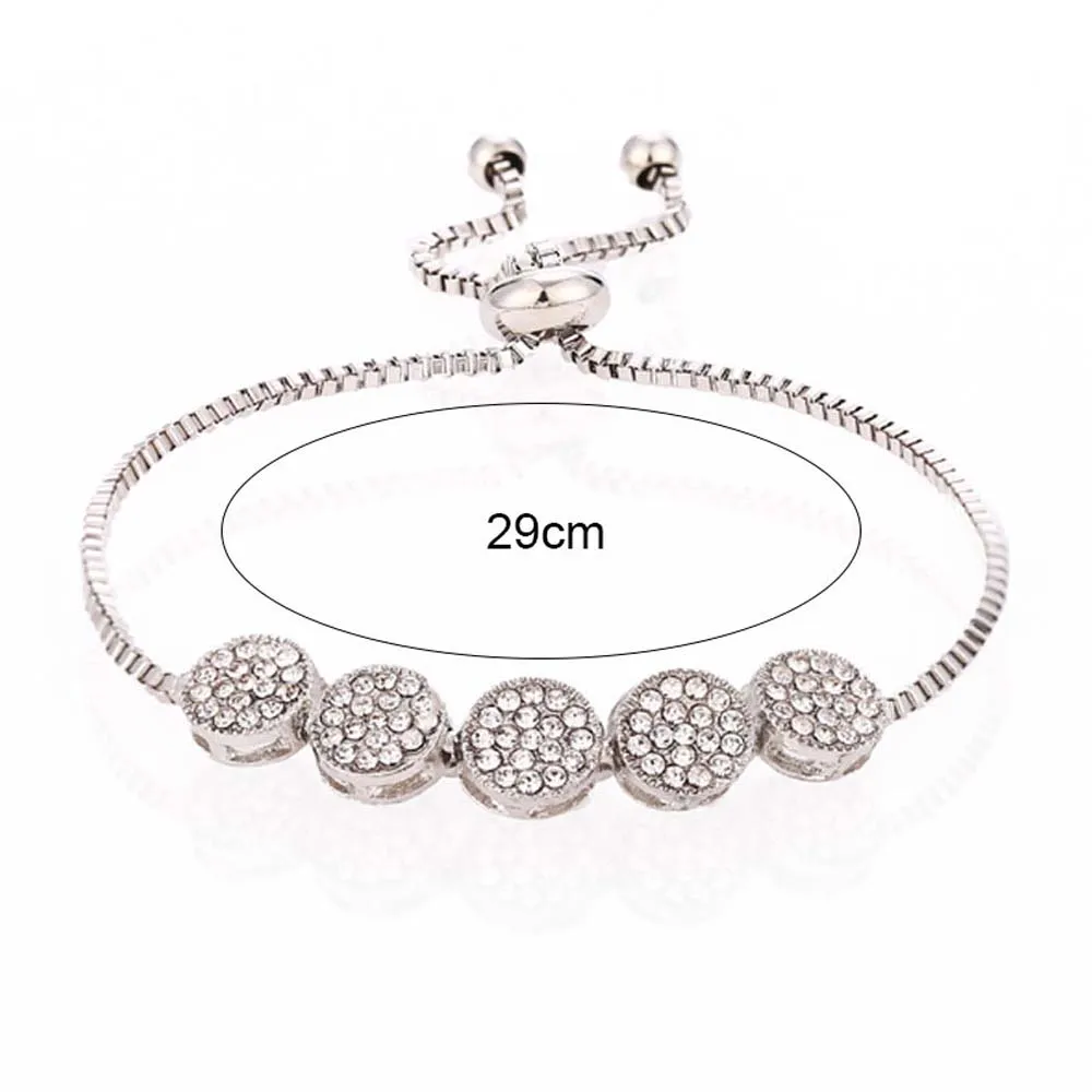 Fashion Adjustable Bracelet Bangle for Women Captivate Bar Slider Brilliant CZ Rose Gold Color Jewelry Pulseira Feminia | Украшения и