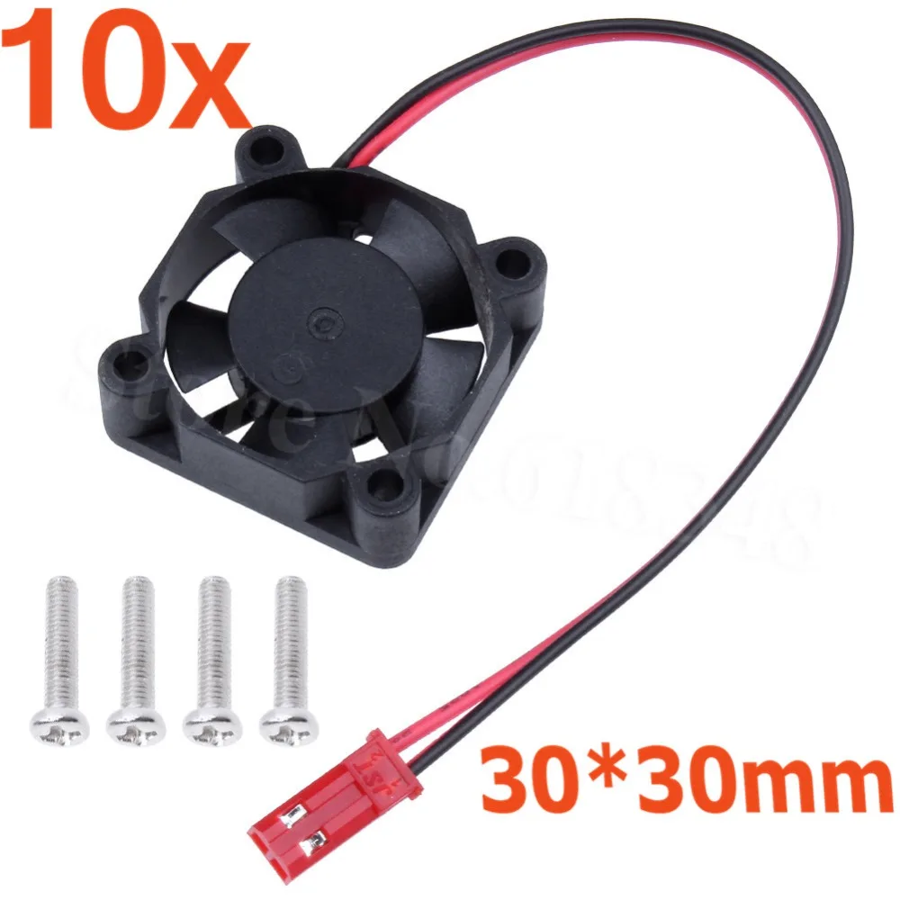 Оптовая продажа 10 шт./лот высокоскоростной Вентилятор охлаждения 30x30 мм для
