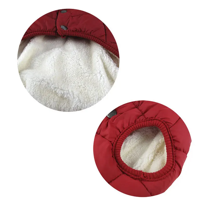 Осенне-зимняя одежда для собак теплая флисовая хлопковая жилетка куртка
