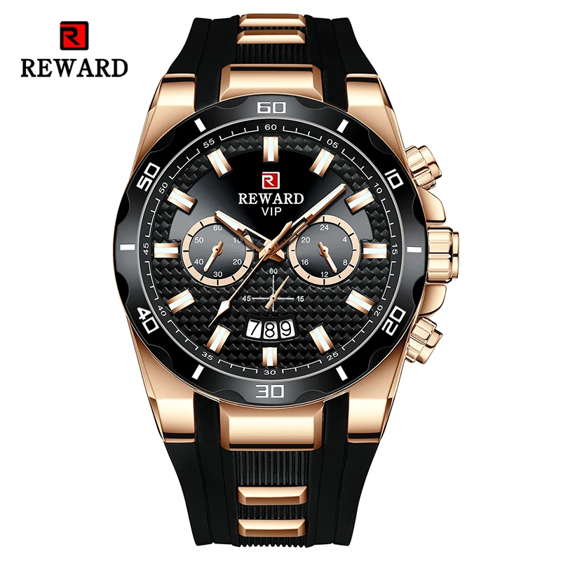 

Dropshipping Reward Men Wrist Watches Top Brand Fashion Business Quartz Watch Sport Waterproof Chronograph Watches for Man