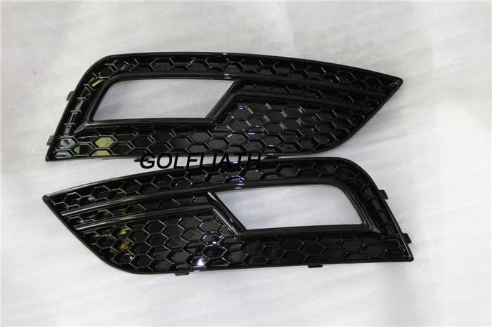 Чехол golfliath rs4 для Audi A4 B8 2013 2015 глянцевый черный противотуманный бампер|bumper grille|front