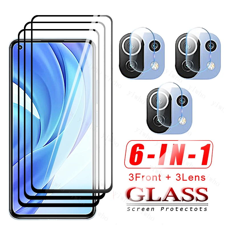 

4 в 1 для Xiaomi Mi 11 Lite стекло для Mi 11 Lite защитное стекло полное клеевое покрытие HD Защита экрана для Mi 11 Lite стекло для объектива