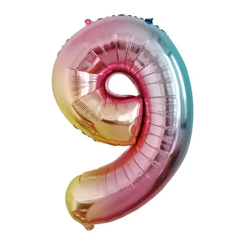 16inch Big Foil Birthday Balloons Air Helium Number Balloon Figures Happy Party Decorations Kid Baloons Balon | Дом и сад