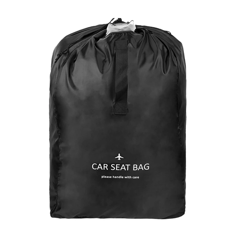 

Car Seat Travel Bag Waterproof Travel Bag Easy Carry Adjustable Padded Straps Black