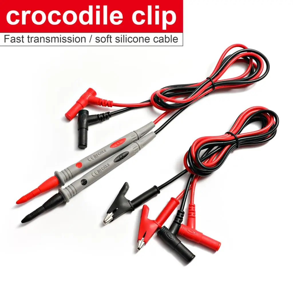 Тестовый провод для цифрового мультиметра зажим типа крокодил игольчатый