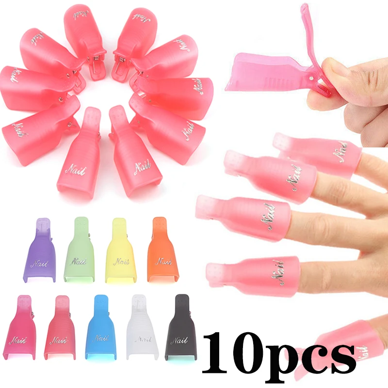 10 шт. колпачки для снятия лака ногтей|Жидкость лака| |