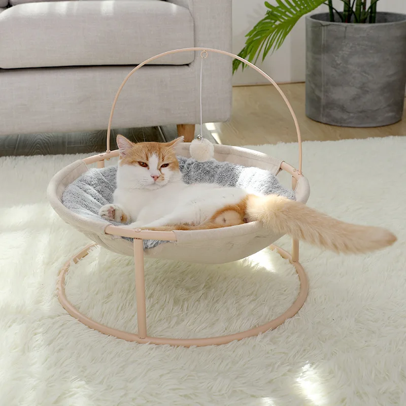 

Round Cat Beds House Soft Long Plush Best Pet Dog Bed For Dogs Basket Pet Products Cushion Cat Bed Cat Mat Animals Sleeping Sofa