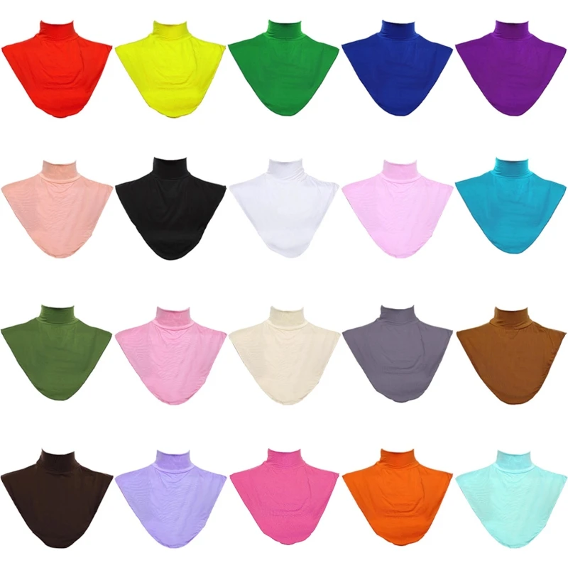 Женский мусульманский модал искусственный воротник исламский хиджаб удлинитель