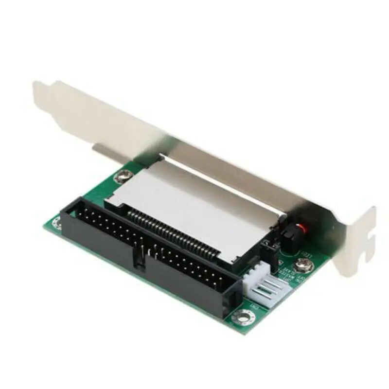 

40-Pin Cf Compact Flash Card To 3.5 Ide Converter Adapter Pci Bracket Back Panel