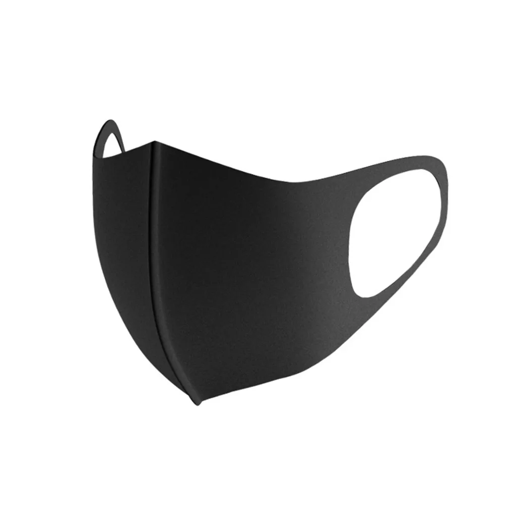 

Adult Black Face Mask Lightweight Masque Washable Reusable Face Coverings Mouth Caps Mondmasker Windproof Face Shield