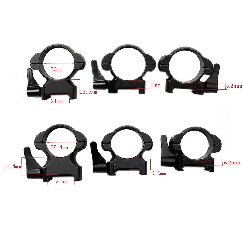 Винтовочный стальной Вивер с креплением 1 дюймовый матовый рычаг Lok Top mount Rings|mount