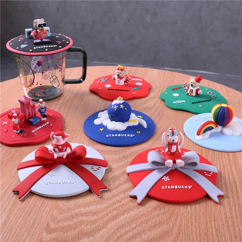 Силиконовый чехол для чашки милый Радужный воздушный шар Рождественская кружка