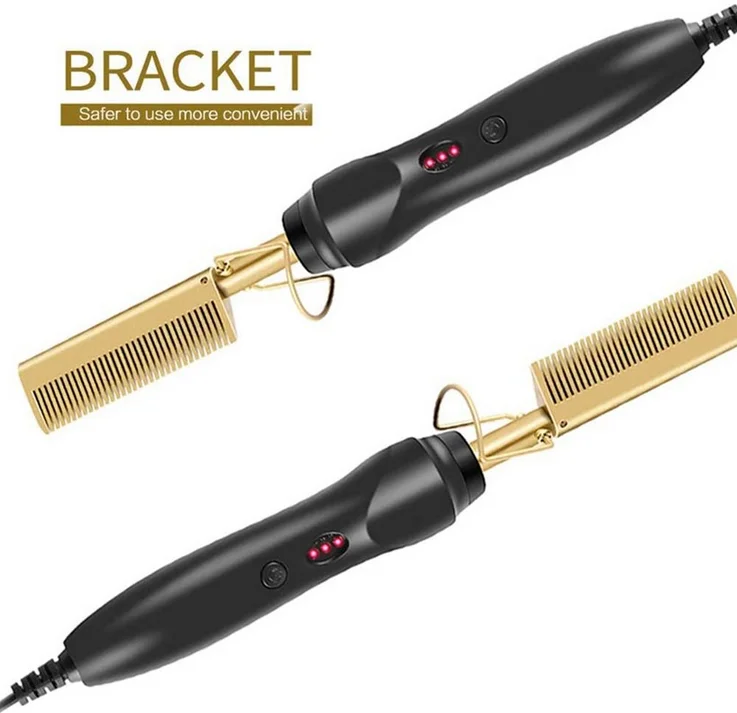 

Multifunction Hair Straightener Flat Irons Wet Dry Use Brush Comb Hot Heating Hair Straight Styler Curling Iron Hair Curler Comb