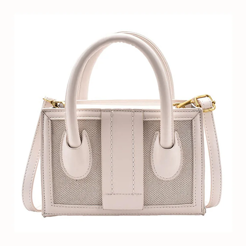 

Contrast color Lady Totes High-quality PU Leather Crossbody Bags Women's Designer Handbags Female Travel Shoulder Messenger Bags