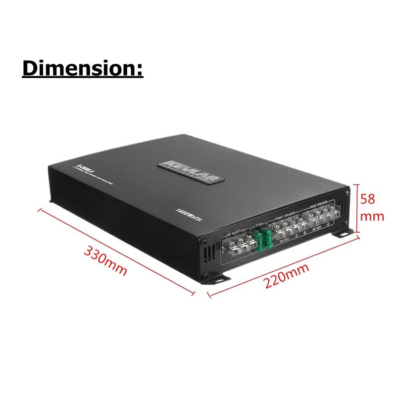

2000 Watt 4 Channel Car Auto Audio Amplifier Power Stereo Amp Aluminum DC 12V Car Amplifier Car Sound Stereo Sound Bass Speaker