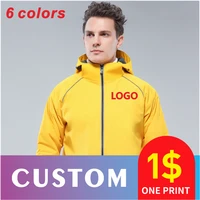 2021custom jacket windbreaker diy photo logo personality customization women sport hoodie wholesale men outdoor waterproof coat