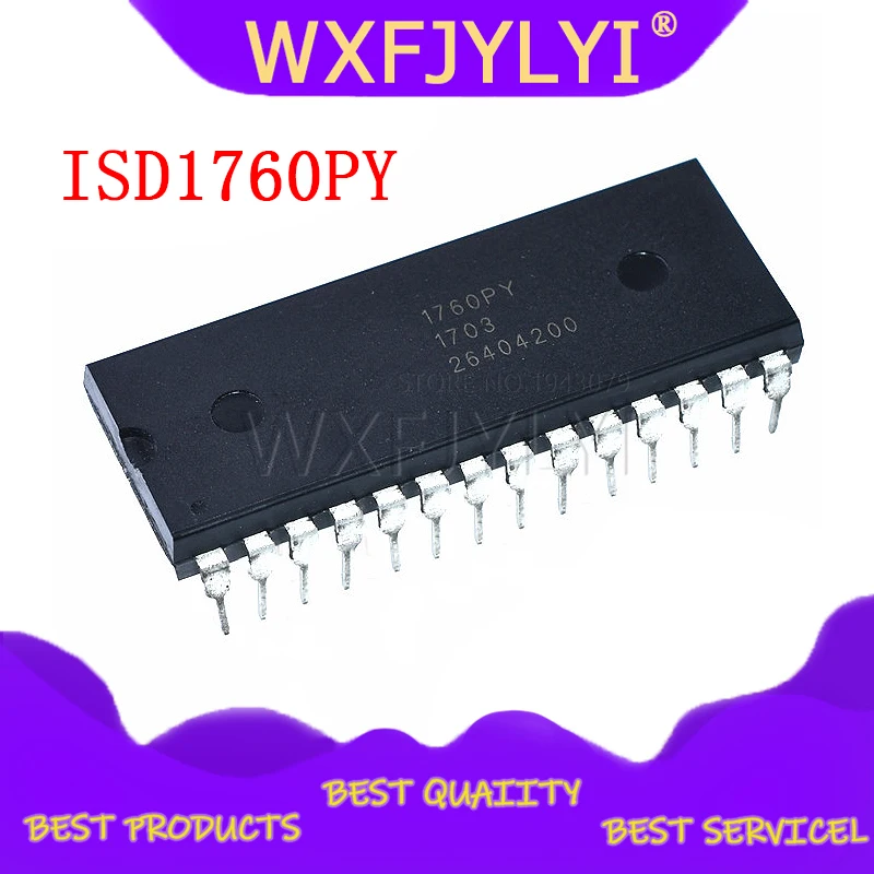 

1 шт. ISD1760PY ISD1760 1760PY DIP28 многопосылочные устройства для голосовой записи и воспроизведения с одним чипом