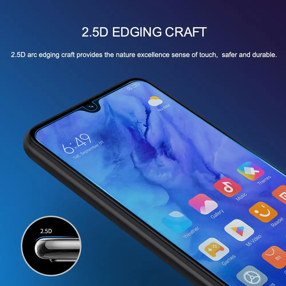 Закаленное стекло Nillkin Amazing H + Pro для Xiaomi Redmi Note 8T защита экрана 2.5D изогнутая