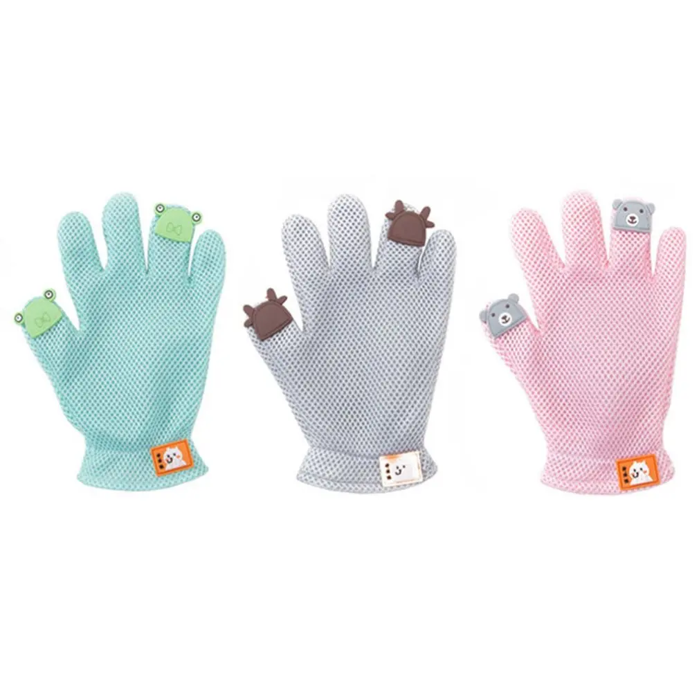 Перчатка для ухода за кошками мягкая резиновая щетка удаления волос домашних