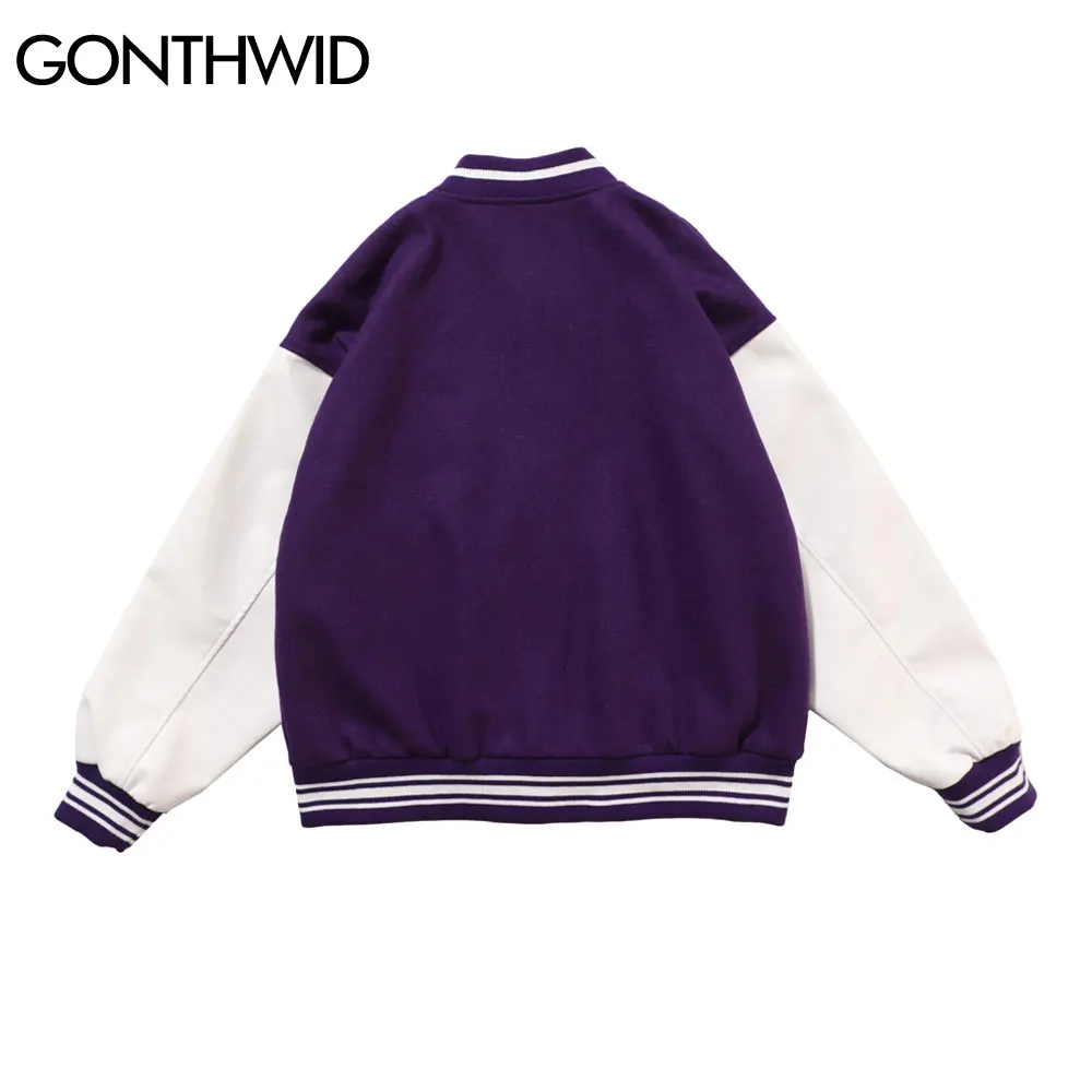 Куртка-бомбер мужская демисезонная с вышивкой в стиле хип-хоп | Мужская одежда