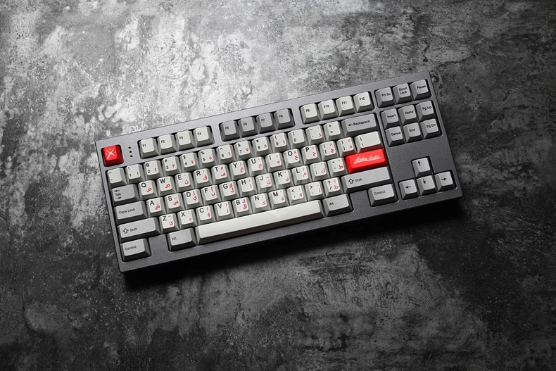 Kprepublic 139 арабский язык корень буква вишневый профиль краситель Sub Keycap PBT для gh60 xd60