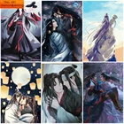 Алмазная живопись 5D сделай сам, полное покрытие, круглая вышивка, мозаика из китайского аниме Mo Dao Zu Shi стразы, вышивка крестиком