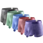 5 шт.лот горячие сексуальные мужские трусы нижнее белье со слоном выпуклый U-образный выпуклый дизайн Гладкие Длинные Трусы с мешочком одежда мужское нижнее белье для геев