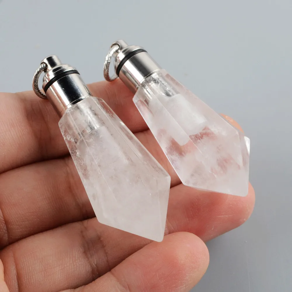 Gleamy подвеска в виде бутылочки парфюма ожерелье эфирное масло бутылка диффузор