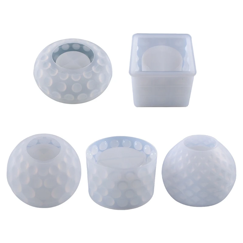 

Flowerpot Plant Pot Epoxy Resin Mold Candlestick Candle Holder Silicone Mould DIY Crafts Home Decorations Casting Tools