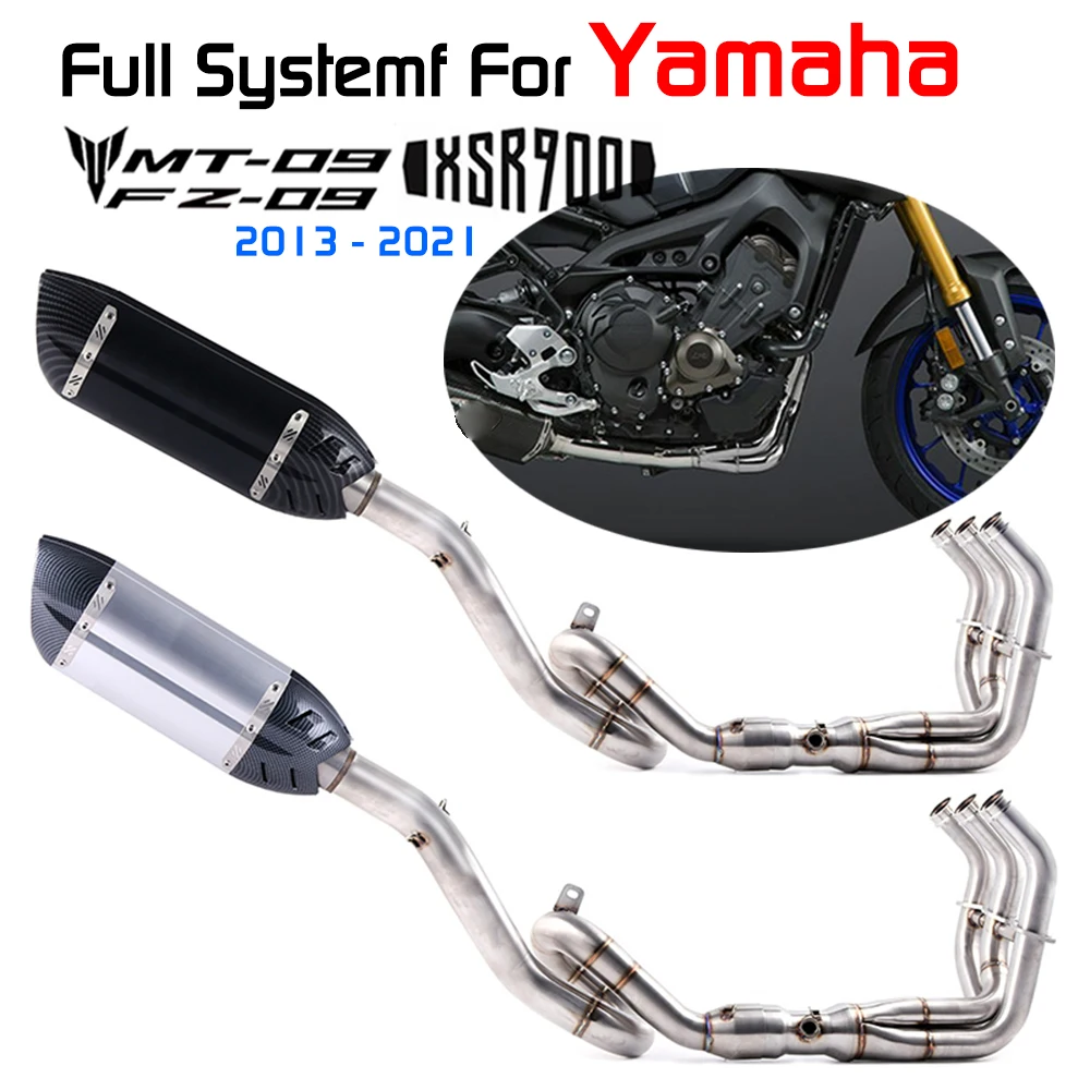 Полная система для Yamaha Mt09 Fz09 2013-2021mt09 Sp 2017-2019 трассировщик 900 2014-2019 выхлопной
