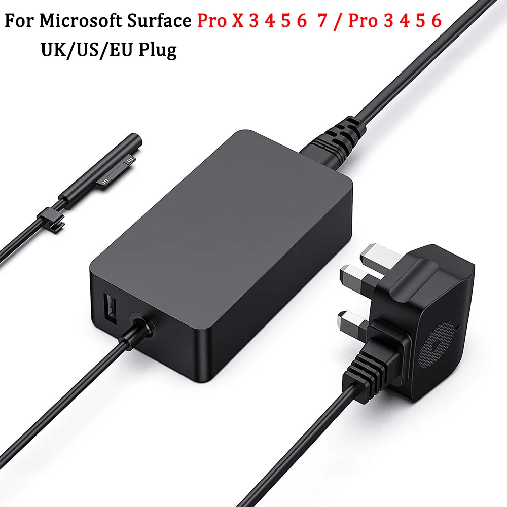 Зарядное устройство для планшета Microsoft Surface Pro X 3 4 5 6 7 15 в 4A 65 Вт 44 2.58A зарядное