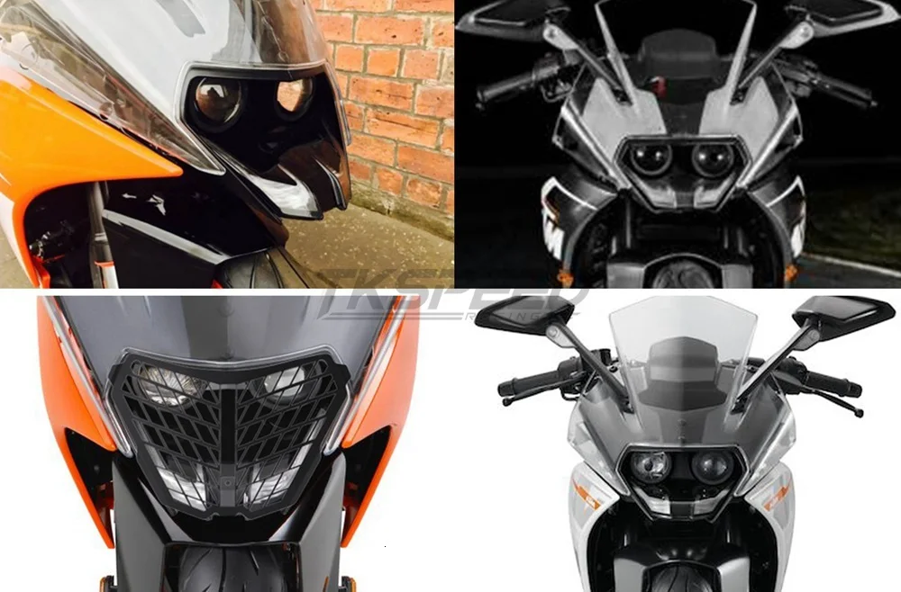 Новая мотоциклетная решетка для фар Защитная крышка для KTM RC125 RC200 RC390 RC 125 200 390 аксессуары