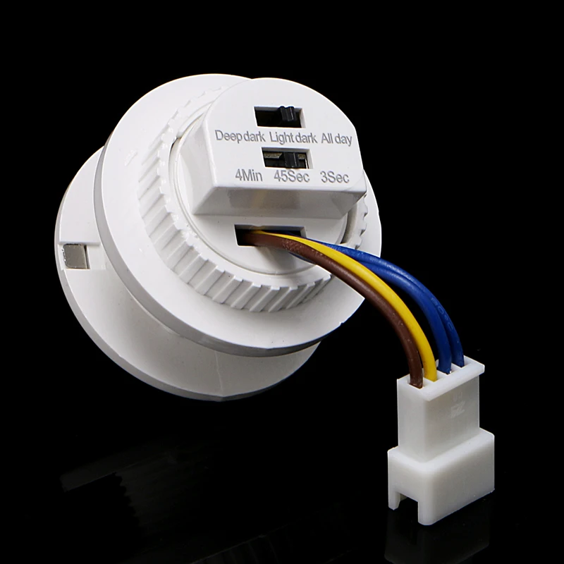

40mm LED PIR Detector Infrared Motion Sensor Switch with Time Delay Adjustable