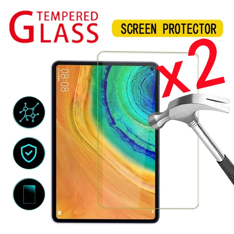 

2Pcs Tablet Tempered Glass Screen Protector Cover for Huawei MatePad Pro 10.8 Inch Anti-Scratch Full Coverage Protective Film