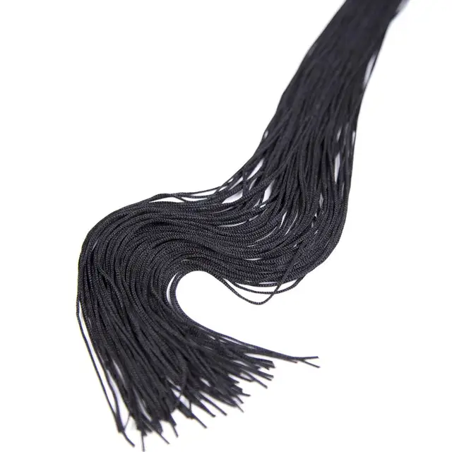 New Black Silk Bow String Small Whip Sex Toys Soft Leather Passion Spanking Paddle Leather Whip Slave Restraints Bondage Flogger 6