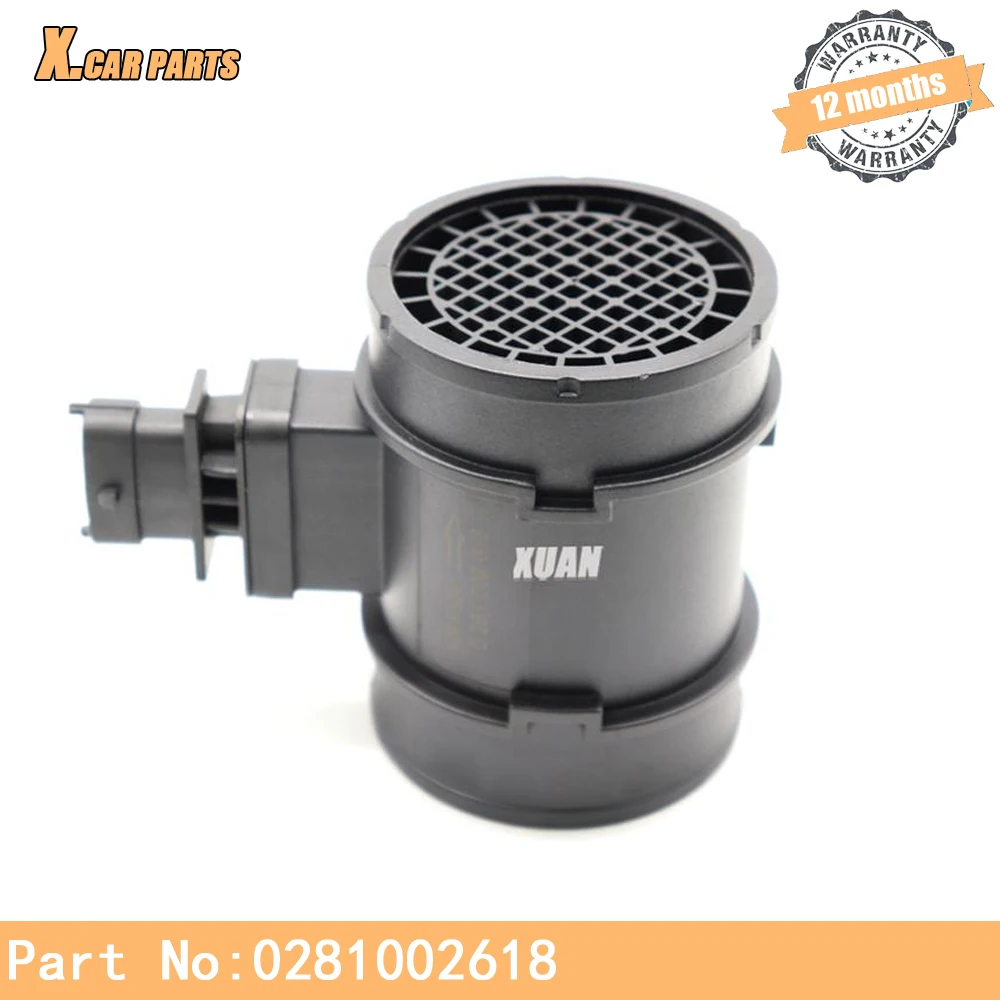 

Массовый расходомер воздуха 0281002618, Датчик MAF для Saab 9-3 9-5, Suzuki Lancia, Alfa Romeo, Chevrolet, Fiat, Vauxhall, Opel Astra 55350048