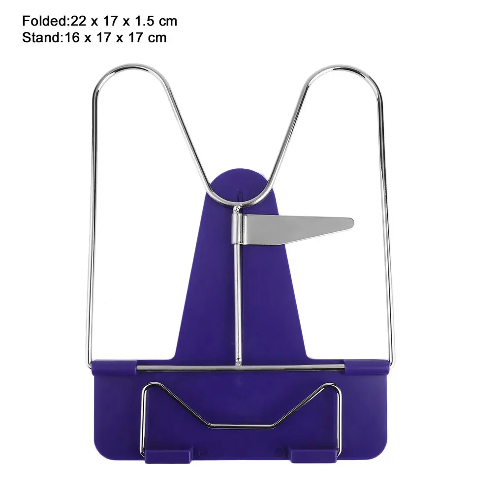 

Adjustable Foldable Reading Book Stand Document Holder Desk Office Supply Stainless Steel Rack Plastic Base Reading Boo