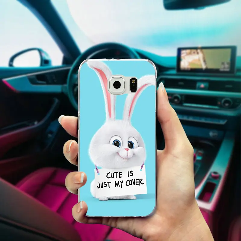 Милый мягкий чехол из ТПУ с изображением милого кролика кота животных для Samsung