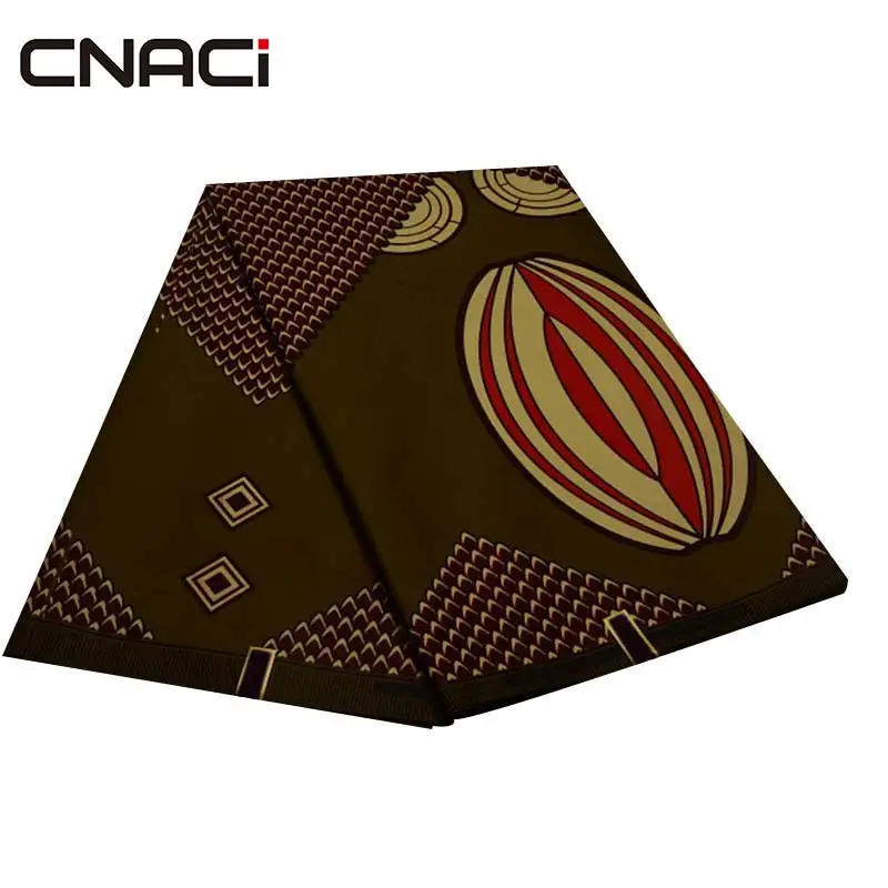 CNACI африканская текстильная восковая ткань Tissu Africain батик нигерийский воск Анкара ткань Африканский настоящий воск Принт 6 ярдов Tissus пэчворк