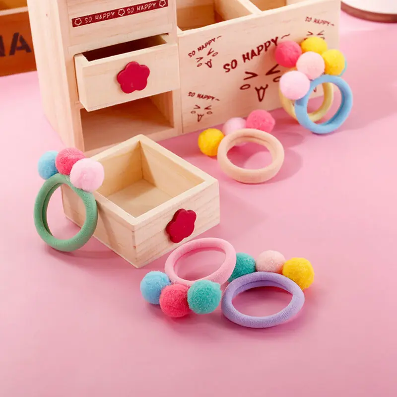 1 шт. резинка для волос с шариками девочек|Аксессуары девочек| |